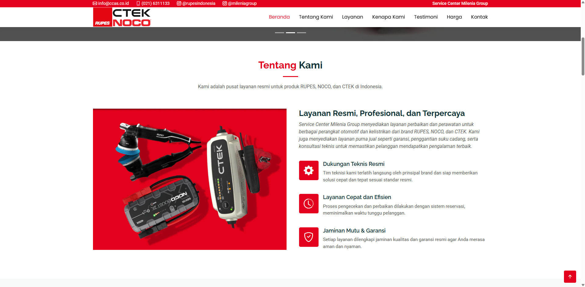 Website Pengajuan Service